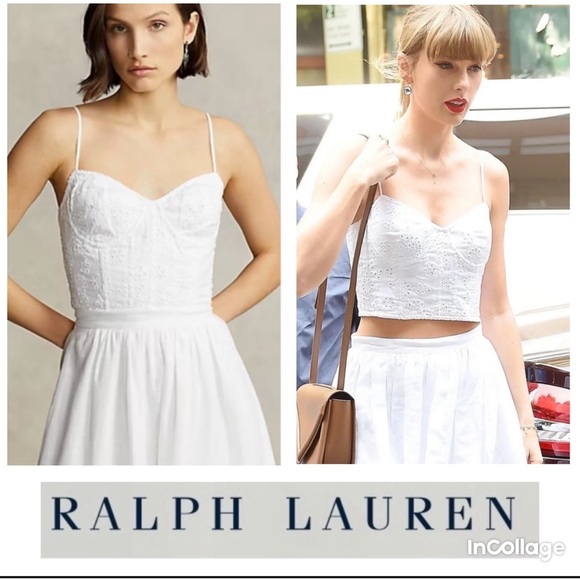 Polo Ralph Lauren Tops - Polo Ralph Lauren Eyelet Linen Bustier - ASO - Taylor Swift!